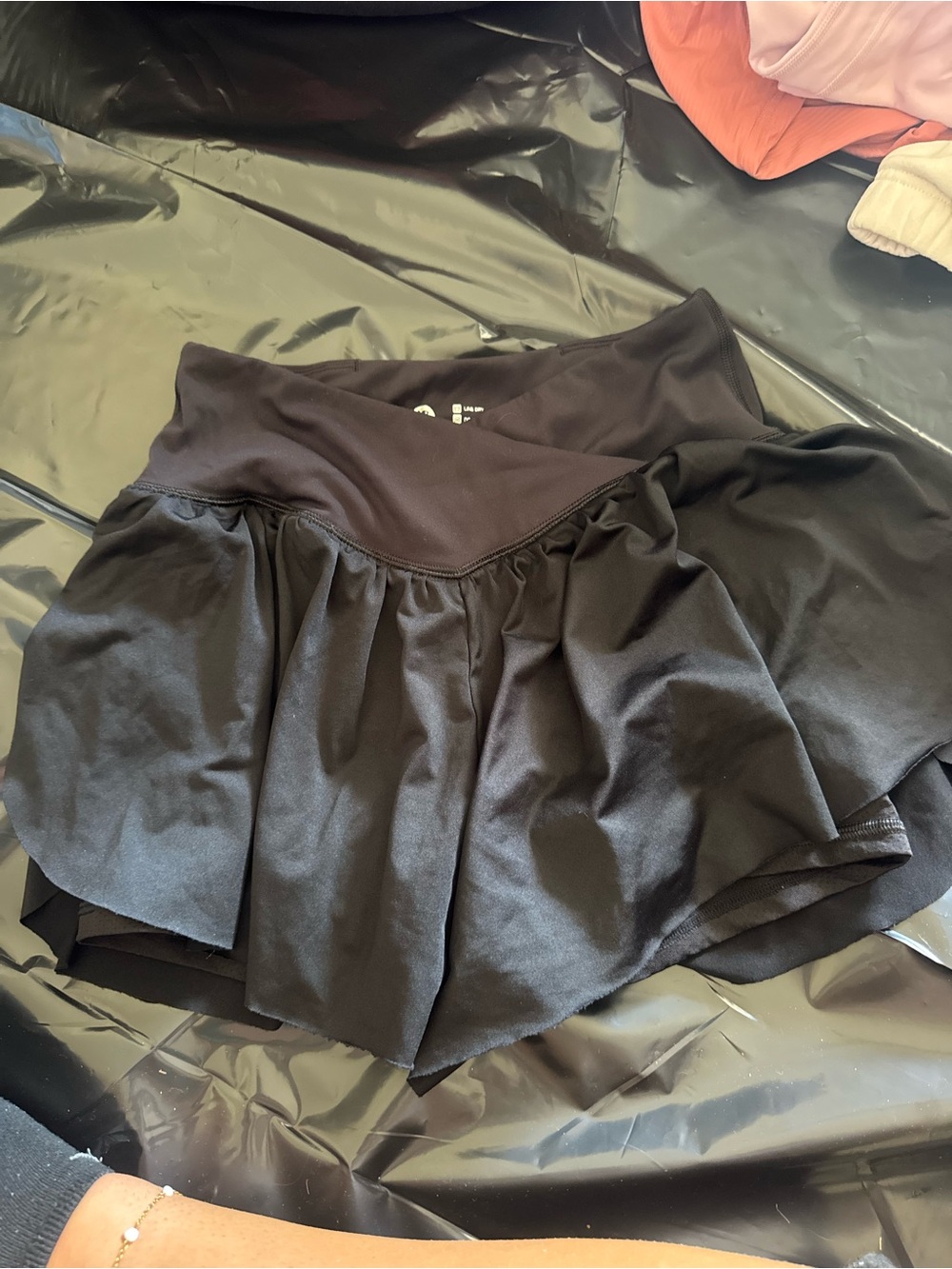 Black Skater Skirted Active Shorts